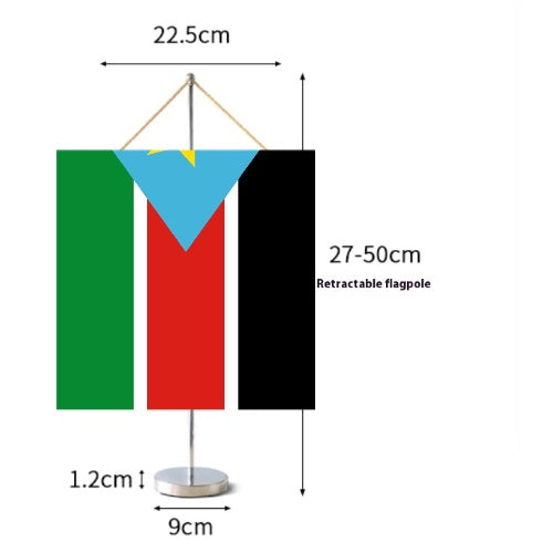 Fanion Table Drapeau Soudan du Sud en Polyester