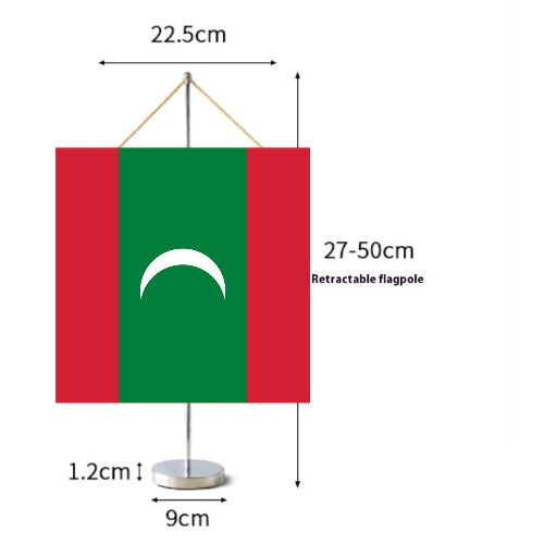 Fanion Table Drapeau Maldives en Polyester