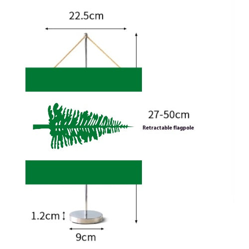 Fanion Table Drapeau Île Norfolk en Polyester
