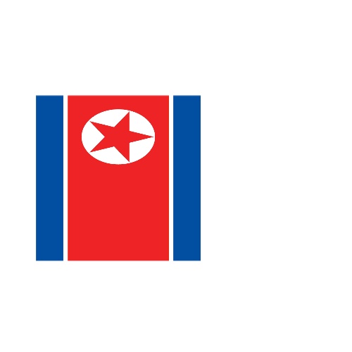 Fanion Table Drapeau Corée du Nord en Polyester