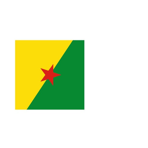 Fanion Table Drapeau Guyane en Polyester