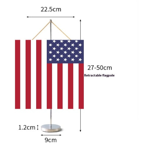 Fanion Table Drapeau États-Unis en Polyester