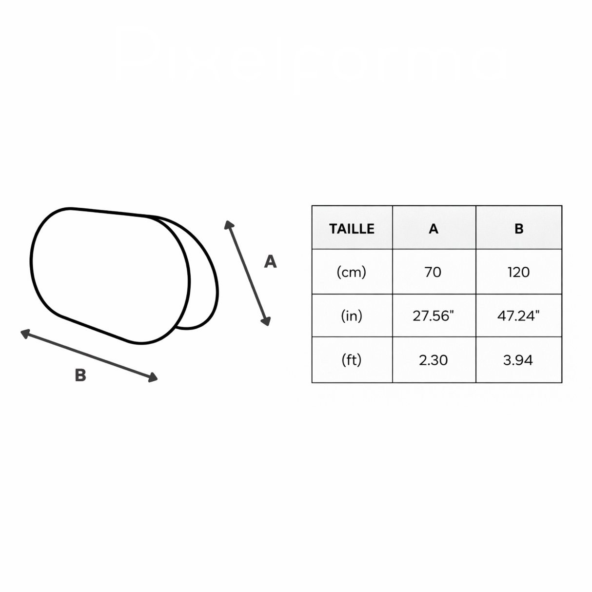 Support publicitaire ovale drapeau états-unis léger facile