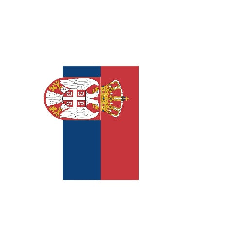 Fanion Table Drapeau Serbie en Polyester