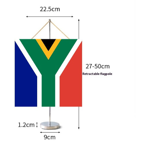 Fanion Table Drapeau Afrique du Sud en Polyester