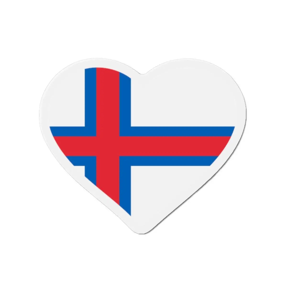 Aimant coeur drapeau îles féroé magnétique décoratif