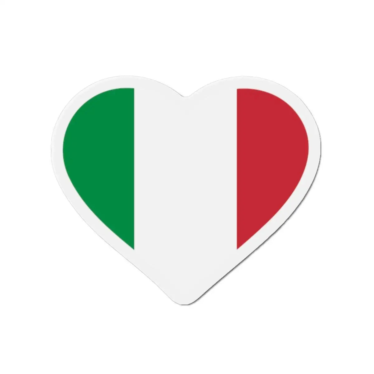 Aimant coeur drapeau italie forme décorative pour surfaces
