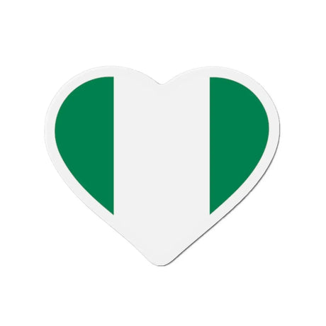 Aimant cœur drapeau nigeria décoration magnétique colorée