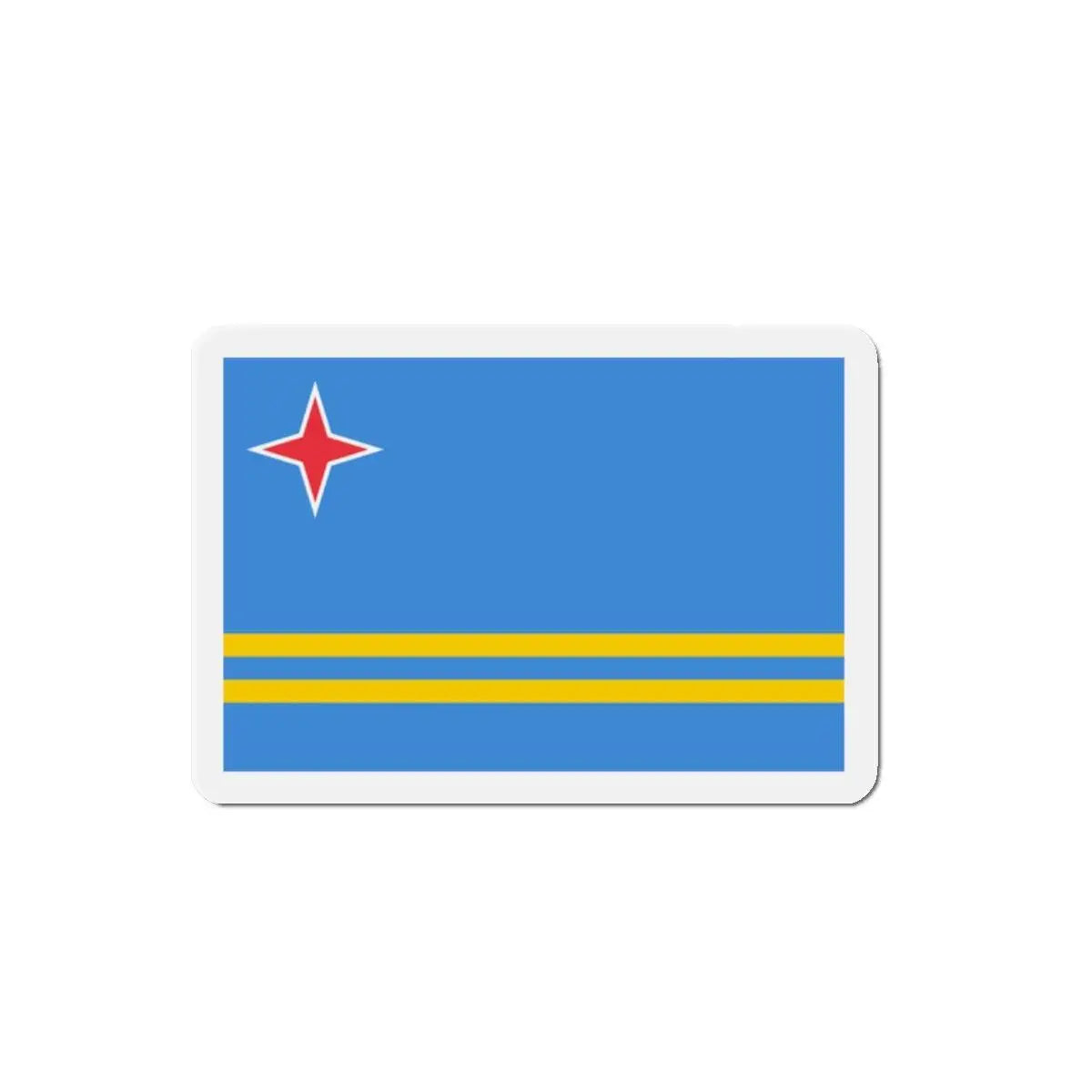 Aimant drapeau aruba rectangulaire décoratif magnétique