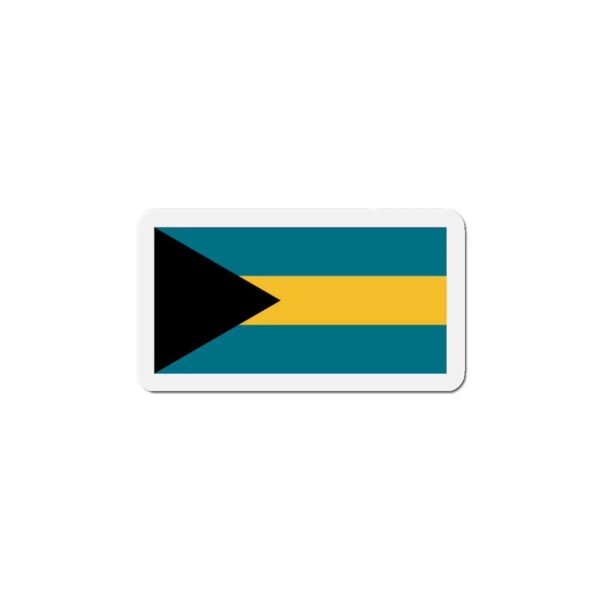 Aimant drapeau bahamas forme rectangulaire couleurs vives