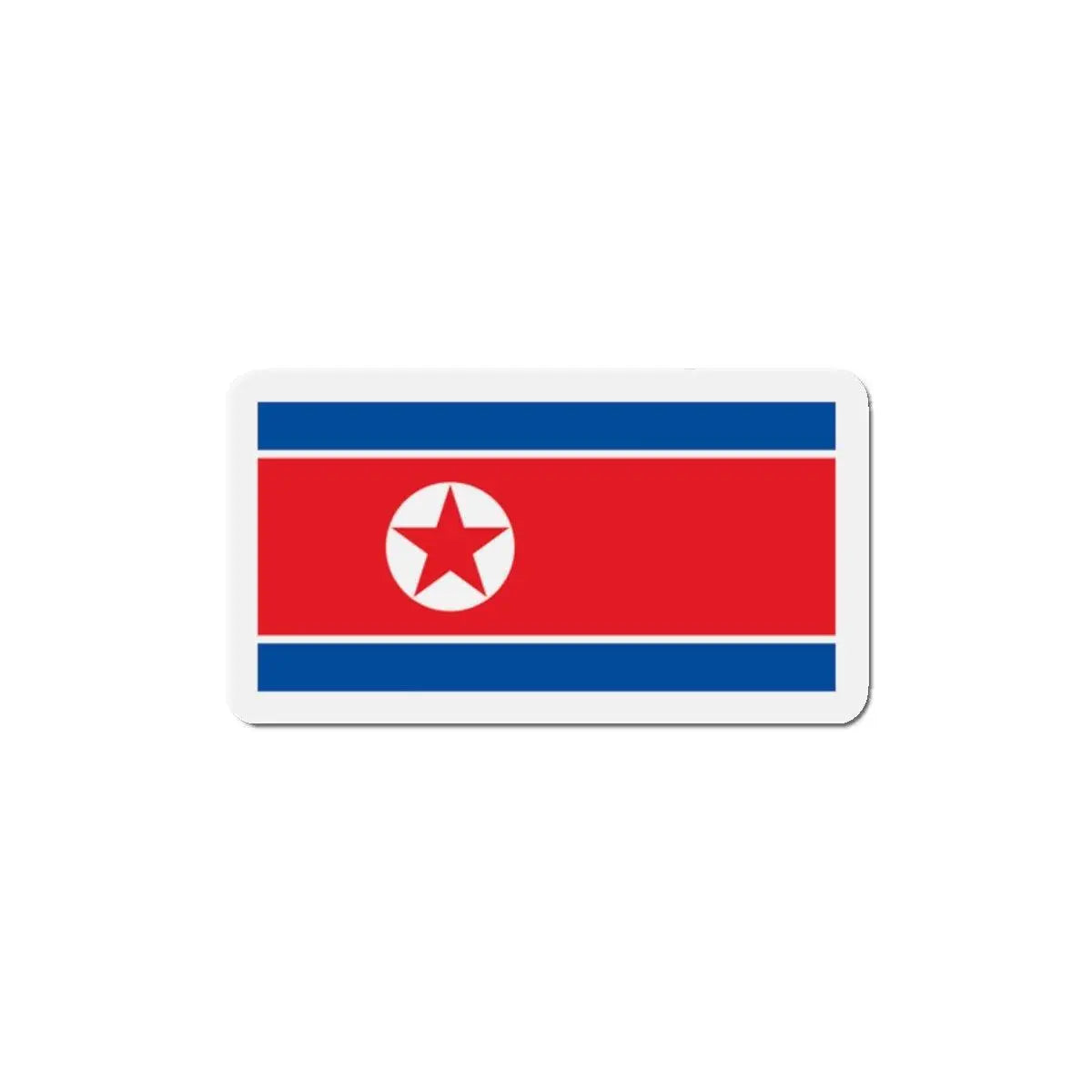 Aimant drapeau corée du nord forme rectangulaire décoratif
