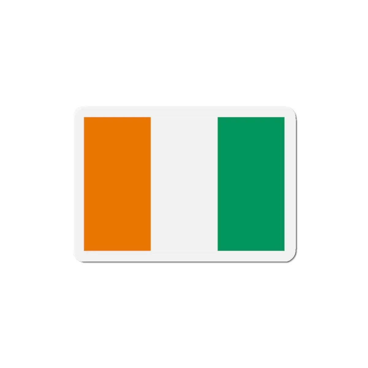 Aimant drapeau côte d’ivoire forme rectangulaire décoratif