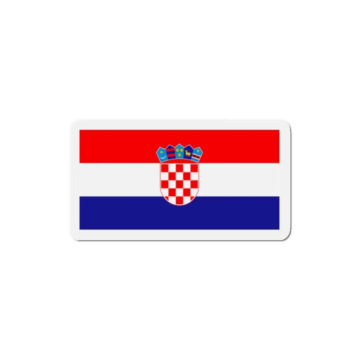 Aimant drapeau croatie forme rectangulaire décoratif
