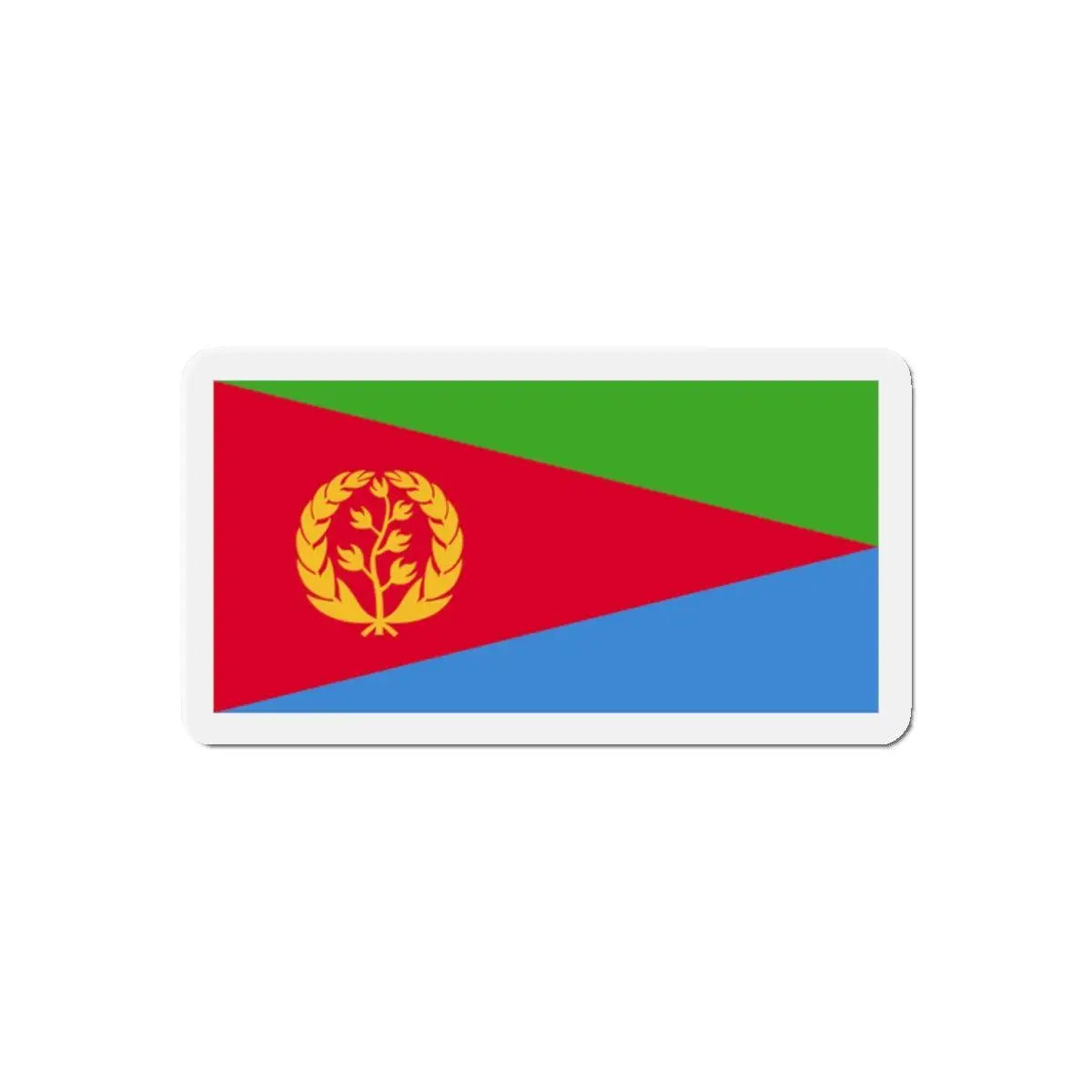 Aimant drapeau érythrée forme rectangulaire décoratif