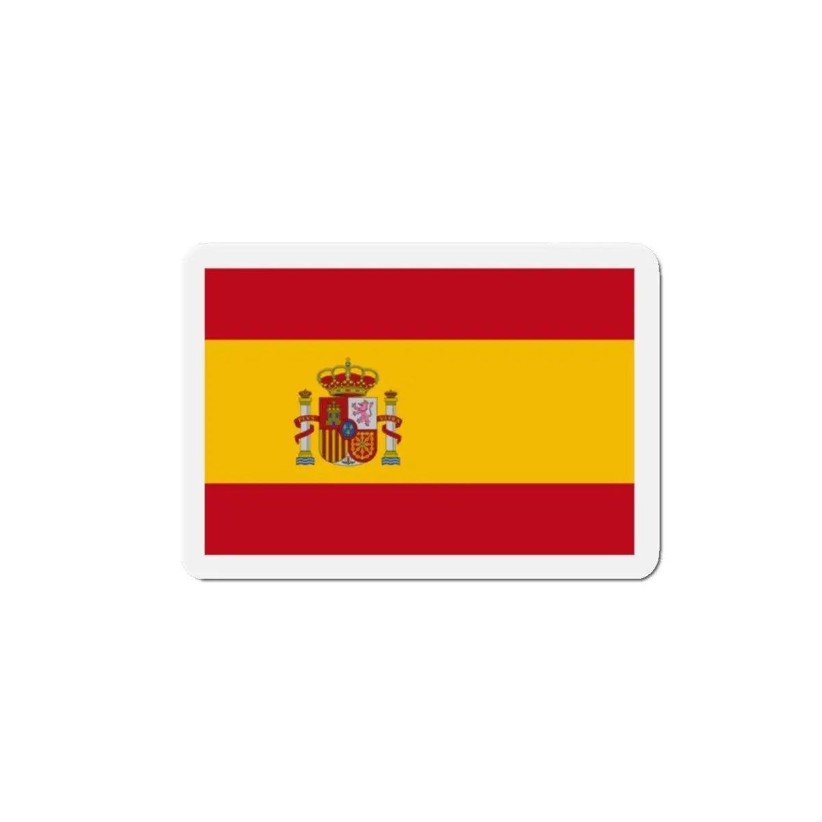 Aimant drapeau espagne forme rectangulaire décoratif