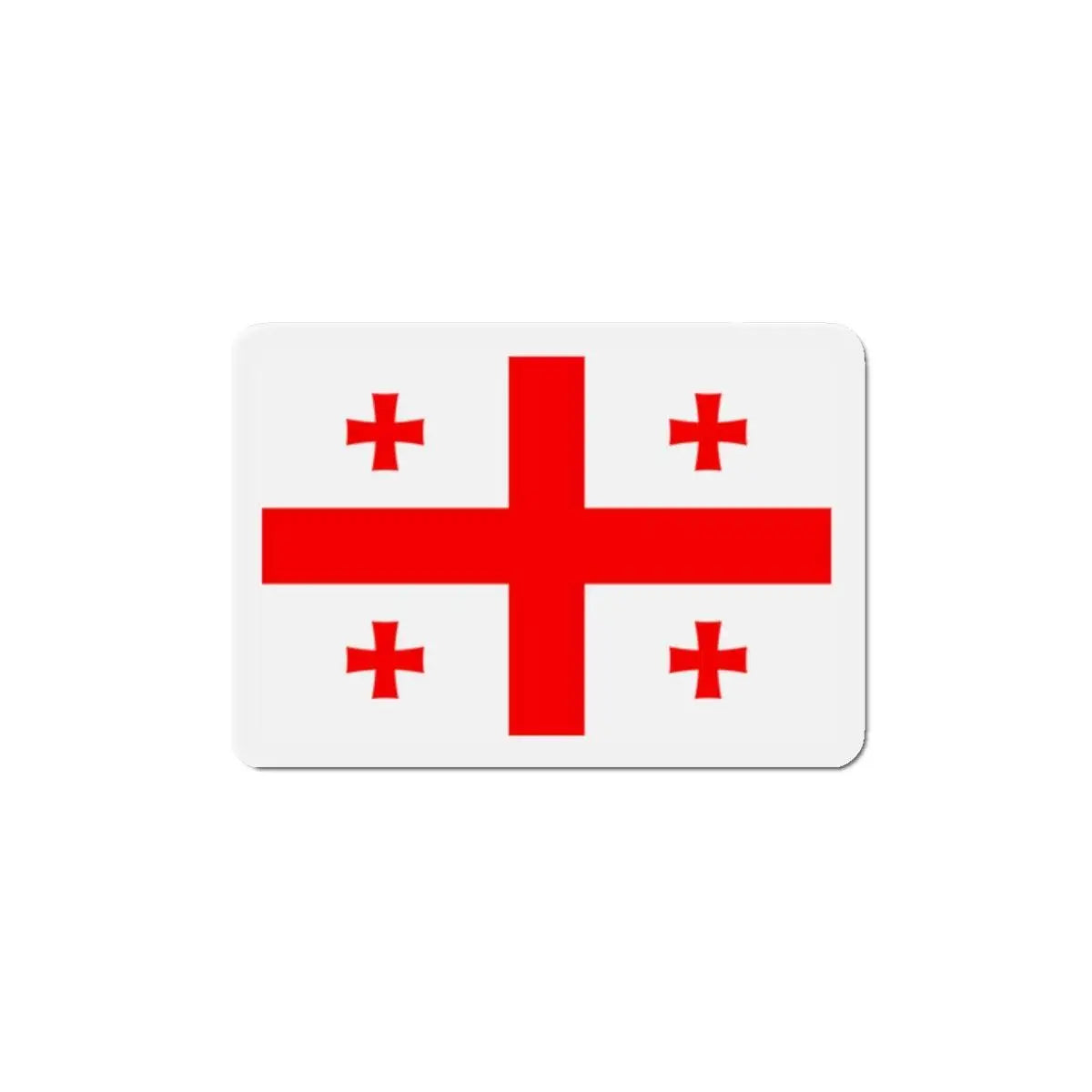 Aimant drapeau géorgie forme rectangulaire décoratif