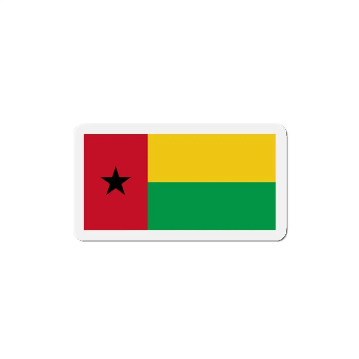 Aimant drapeau guinée-bissau forme rectangulaire décoratif