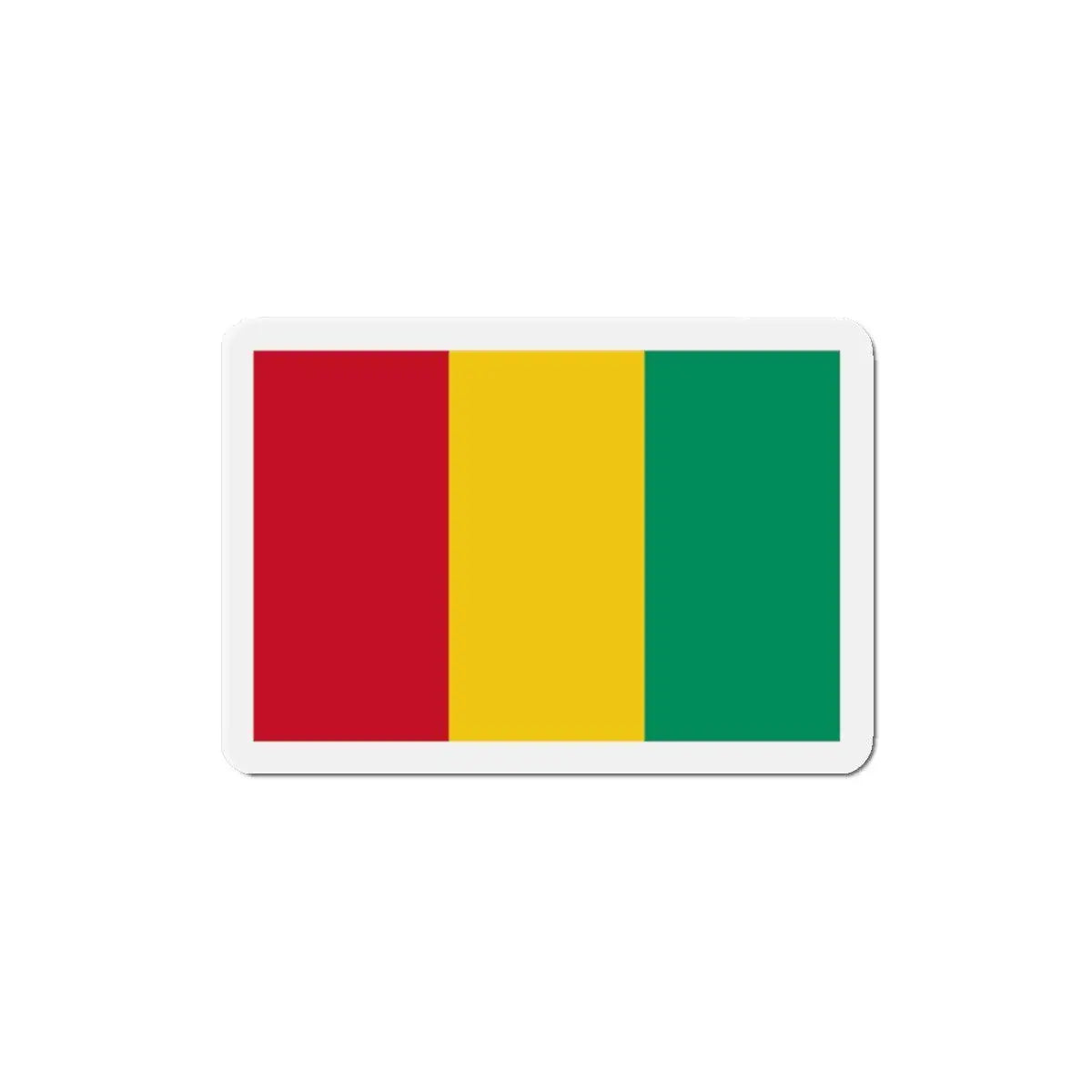Aimant drapeau guinée rectangulaire métal décoratif