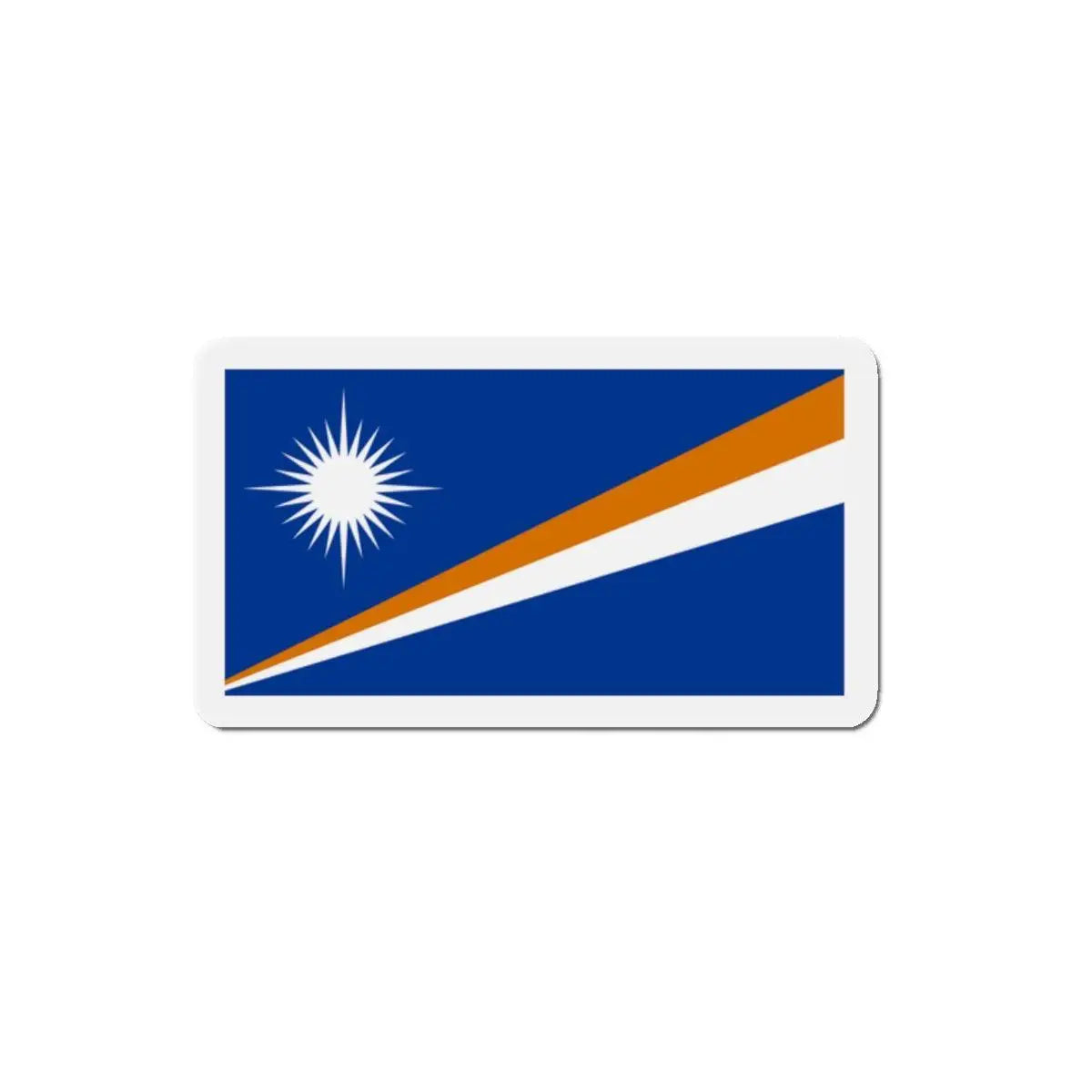 Aimant drapeau îles marshall rectangulaire décoratif