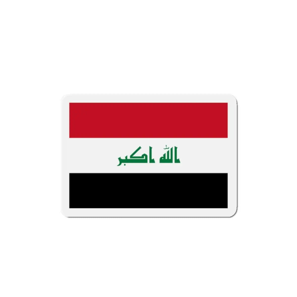 Aimant drapeau irak forme rectangulaire couleur vive décoratif
