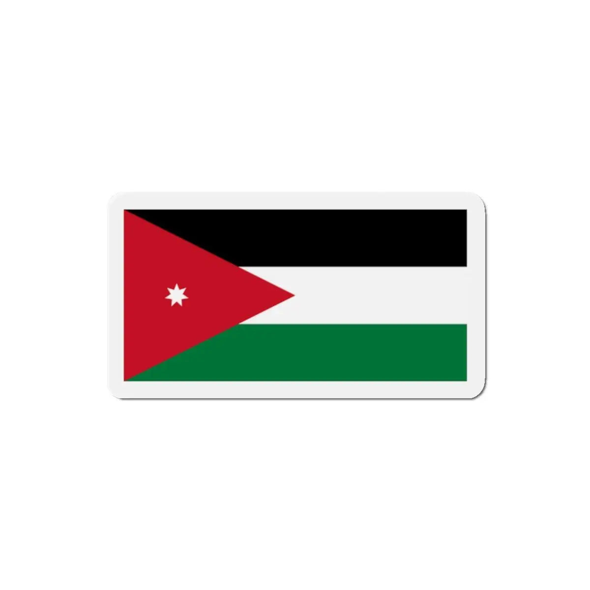 Aimant drapeau jordanie forme rectangulaire décoratif