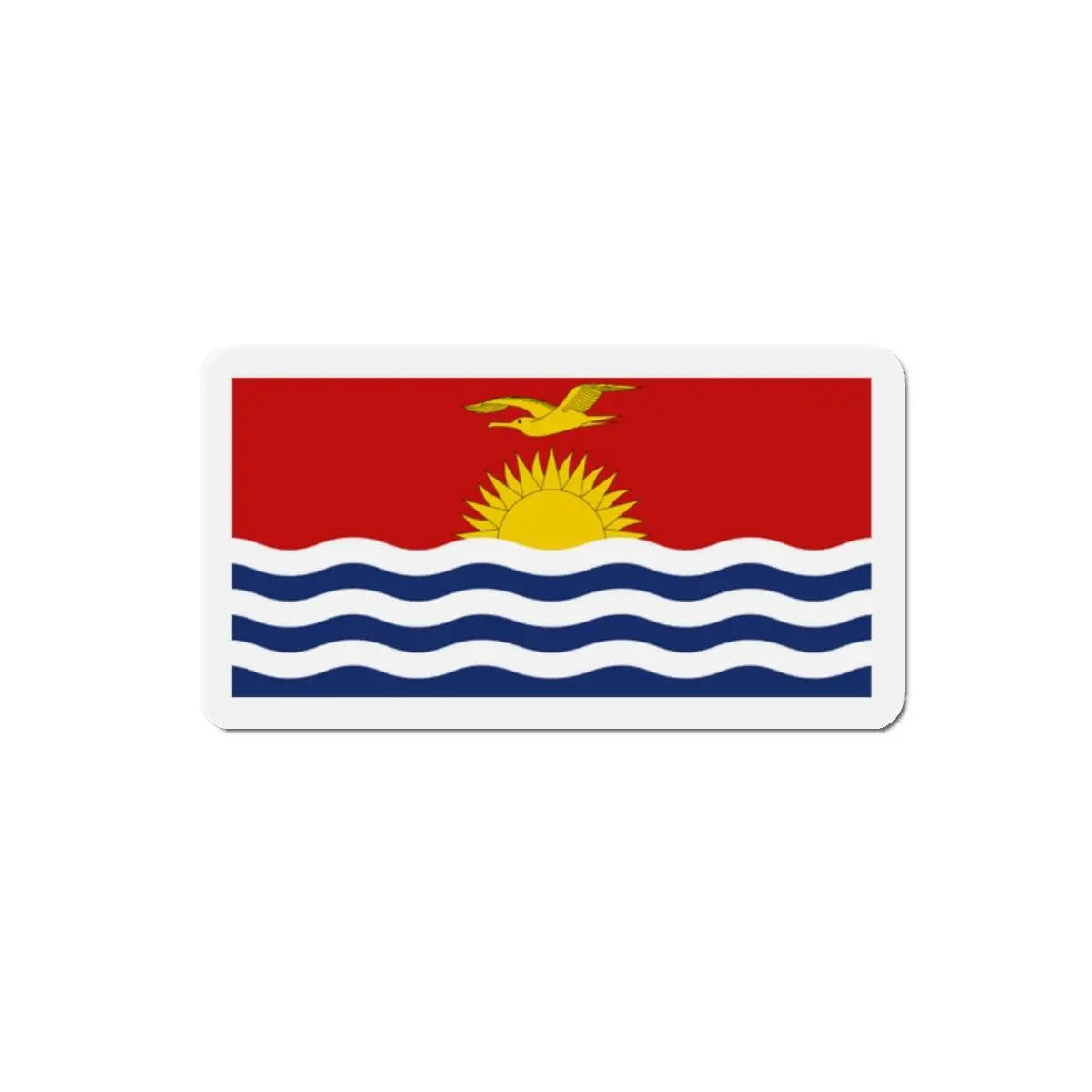 Aimant drapeau kiribati forme rectangulaire décoratif