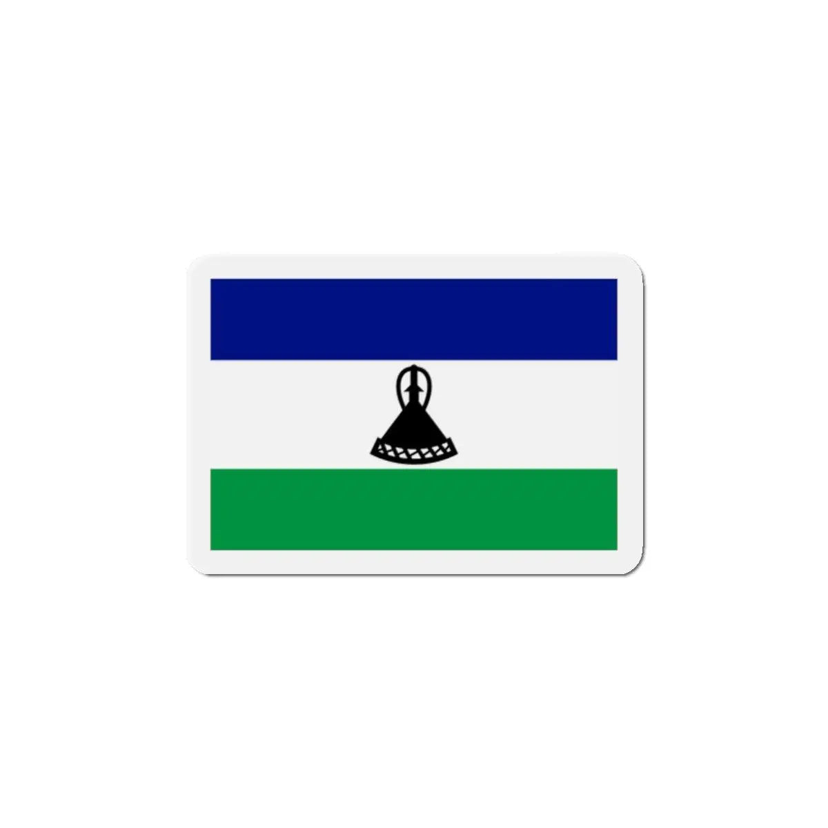 Aimant drapeau lesotho rectangulaire décoratif magnétique