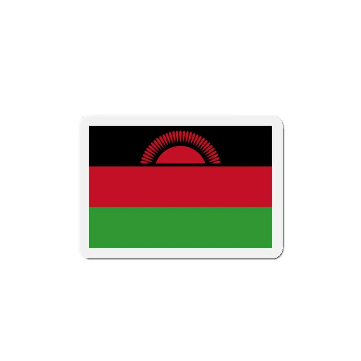 Aimant drapeau malawi rectangulaire coloré décoratif