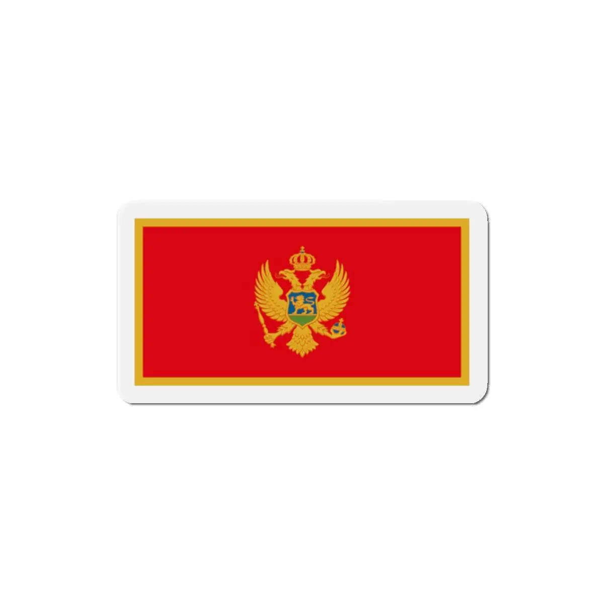 Aimant drapeau monténégro rectangulaire décoratif magnétique