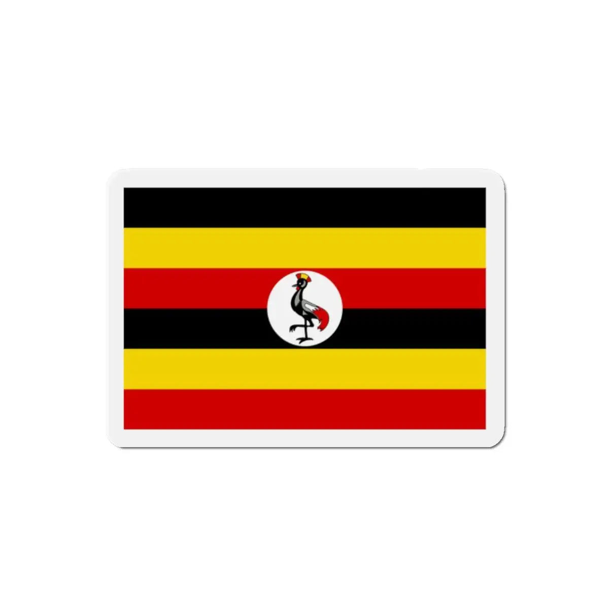 Aimant drapeau ouganda rectangulaire déco pratique