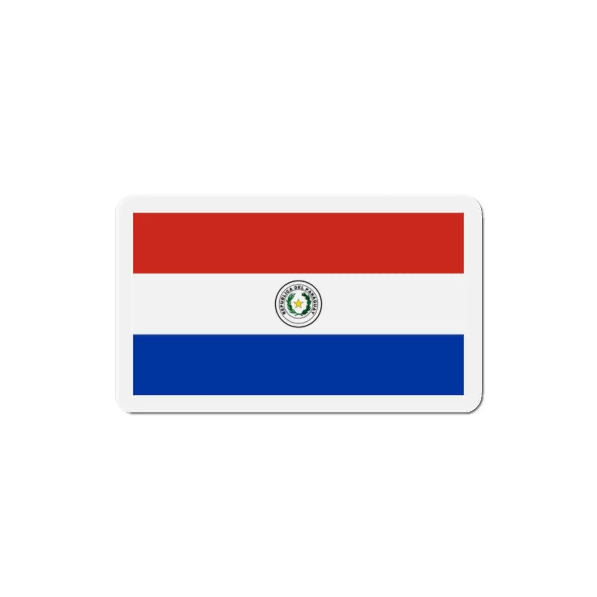 Aimant drapeau paraguay rectangulaire décoratif magnétique