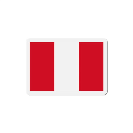 Aimant drapeau pérou forme rectangulaire décoratif coloré