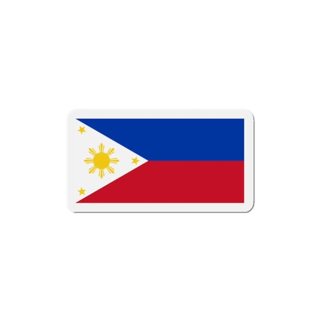 Aimant drapeau philippines forme rectangulaire décoratif