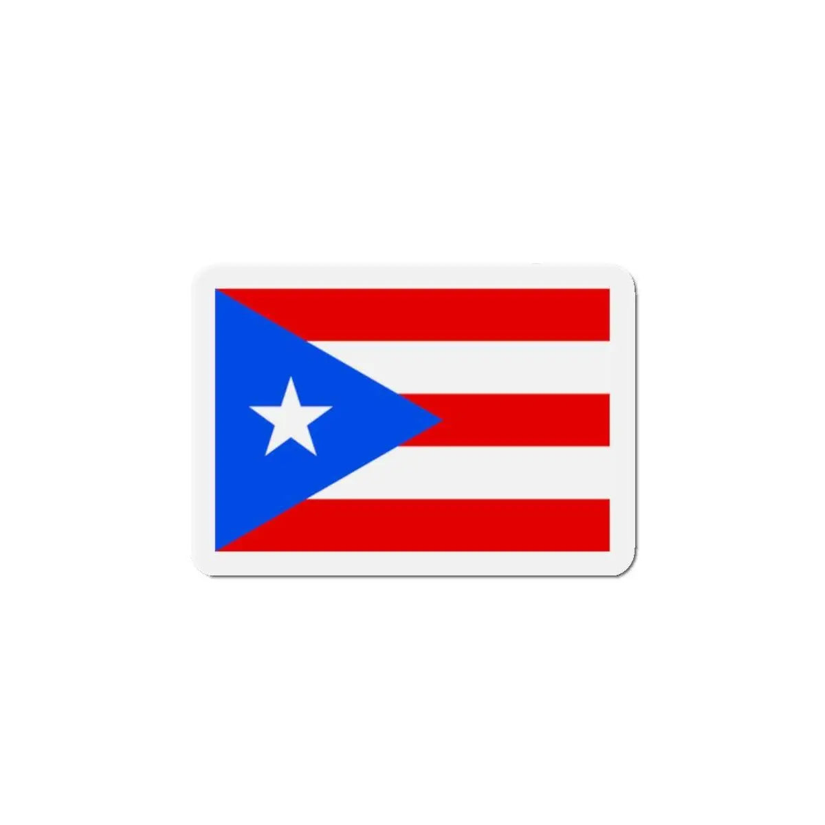 Aimant drapeau porto rico forme rectangulaire décoratif