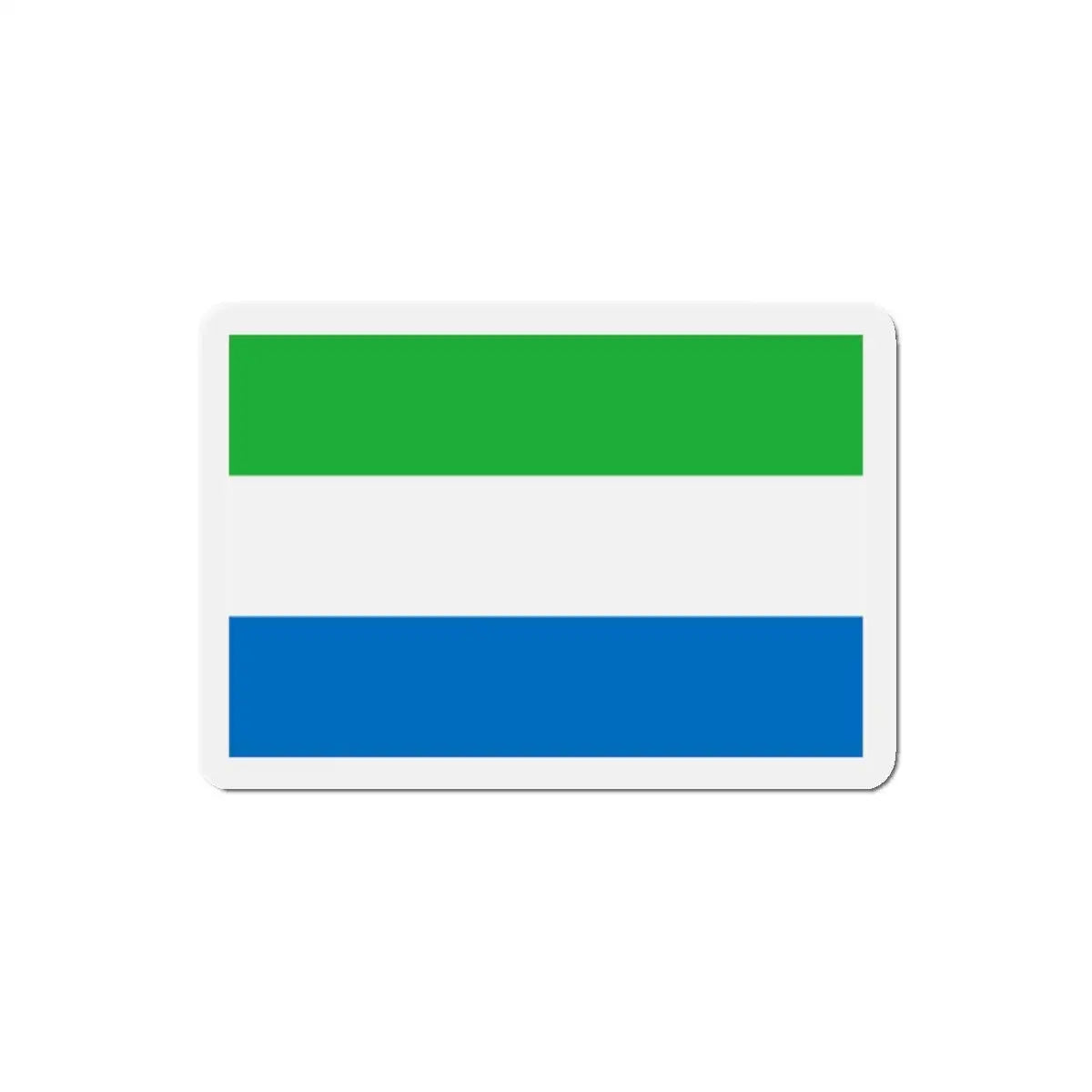 Aimant drapeau sierra leone rectangulaire décoratif magnétique