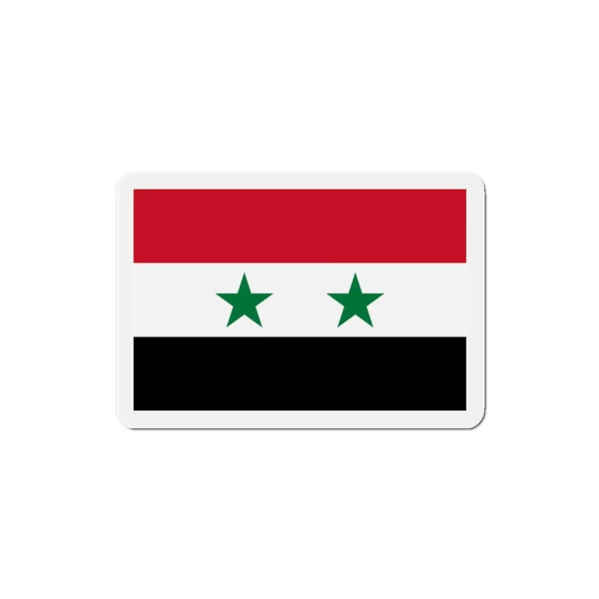 Aimant drapeau syrie forme rectangulaire décoratif magnétique