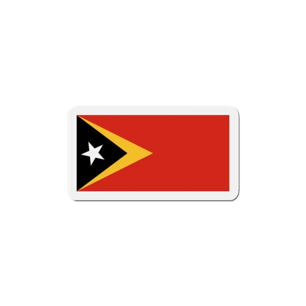 Aimant drapeau timor oriental rectangulaire décoratif