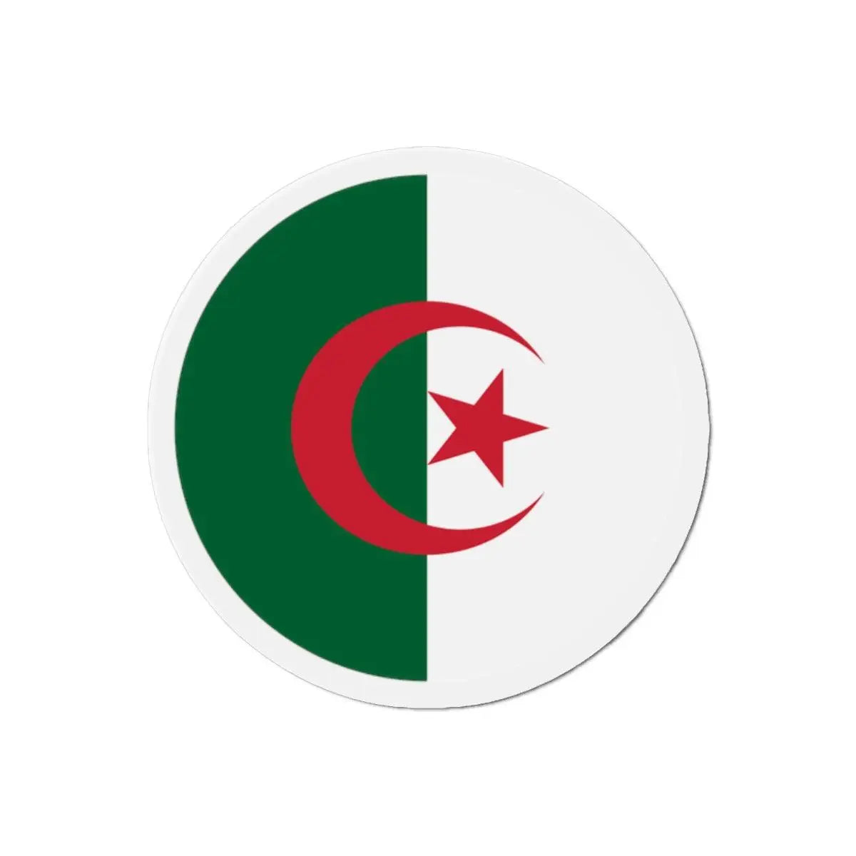 Aimant rond drapeau algérie forme ronde magnétique décoratif