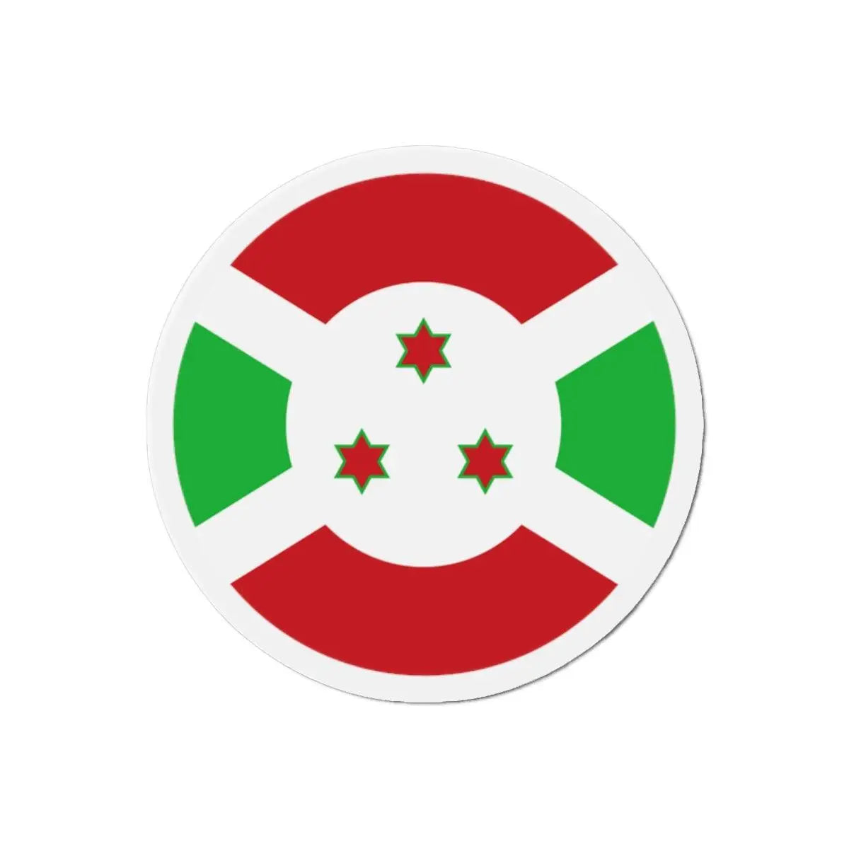 Aimant rond drapeau burundi forme décorative magnétique