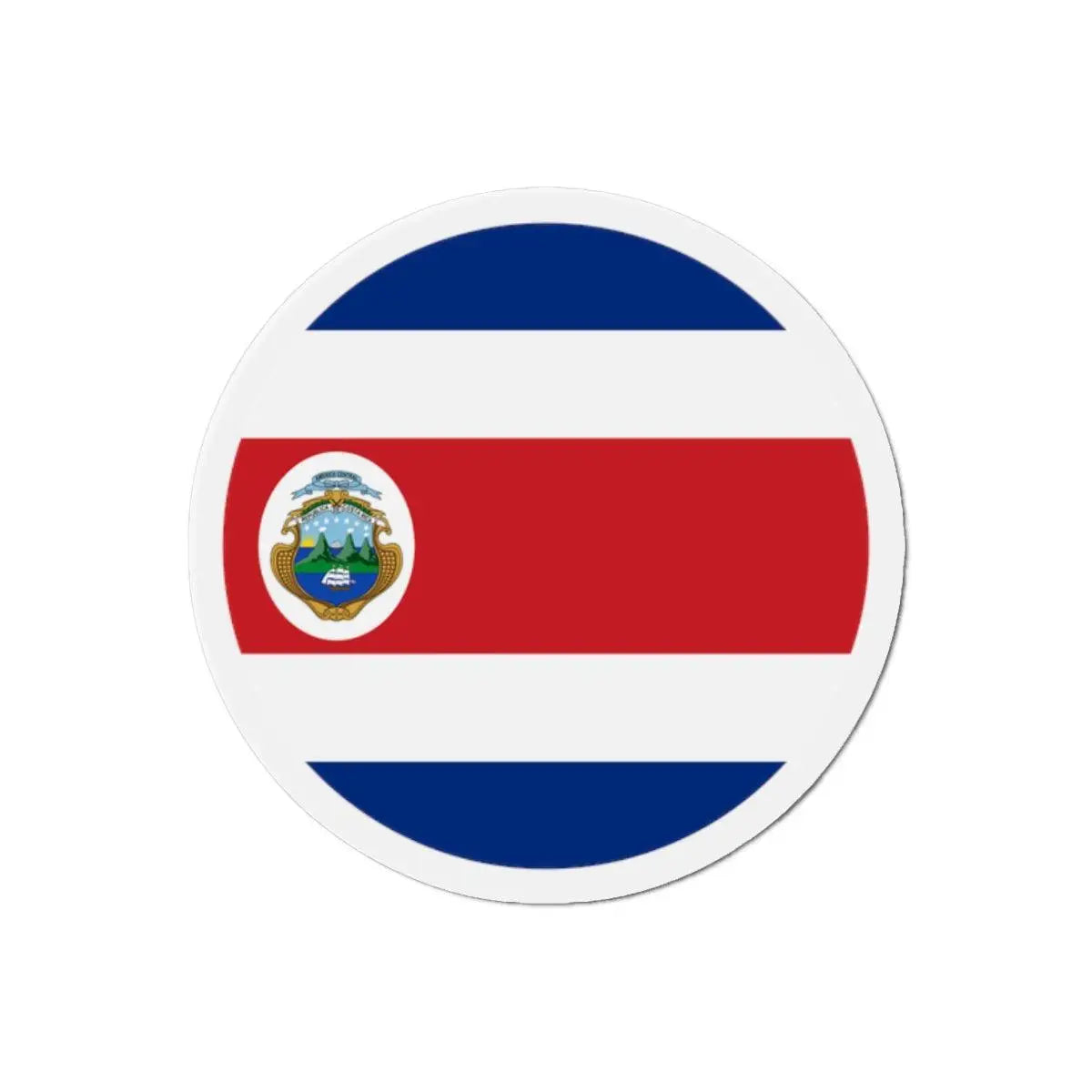 Aimant rond drapeau costa rica forme décorative