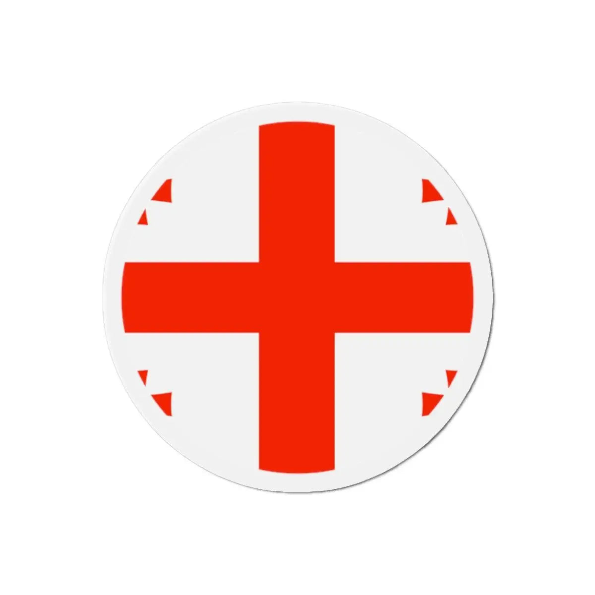 Aimant rond drapeau géorgie décoratif pour réfrigérateur