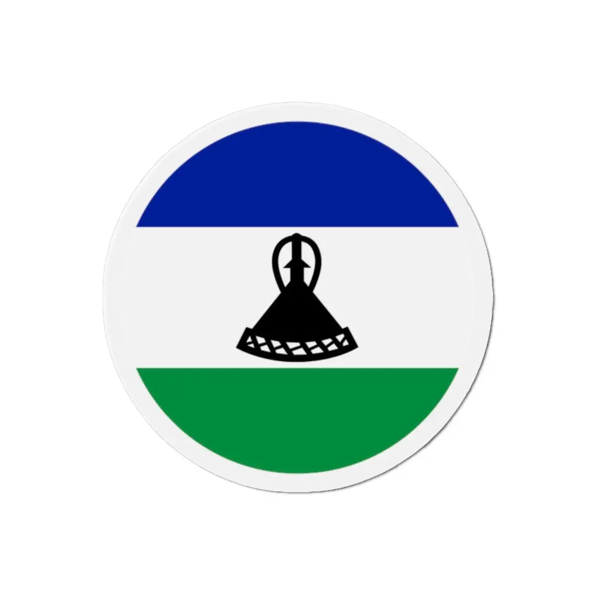 Aimant rond drapeau lesotho déco aimantée pour surfaces