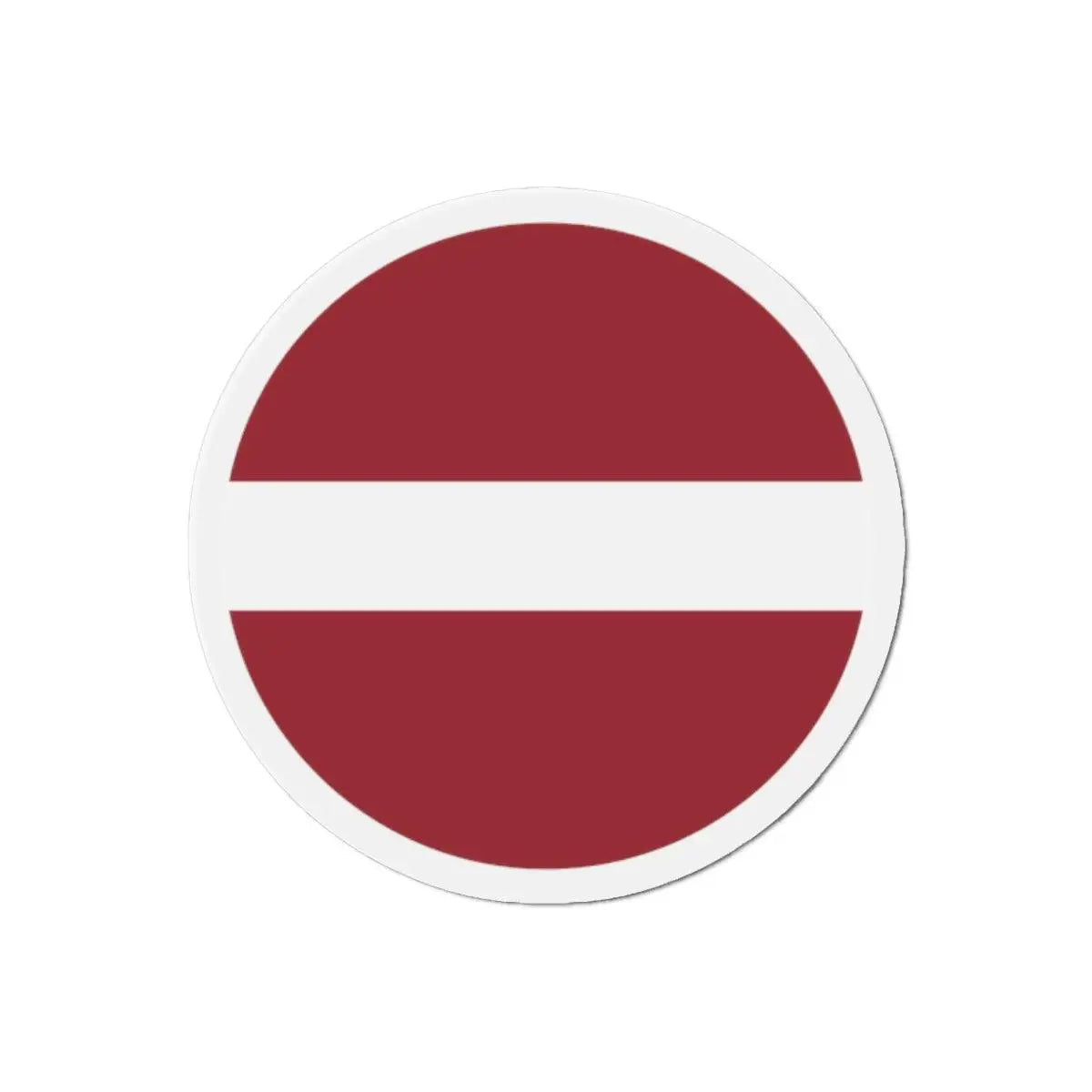 Aimant rond drapeau lettonie décoratif forme ronde