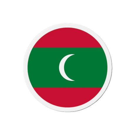 Aimant rond drapeau maldives magnétique décoratif coloré