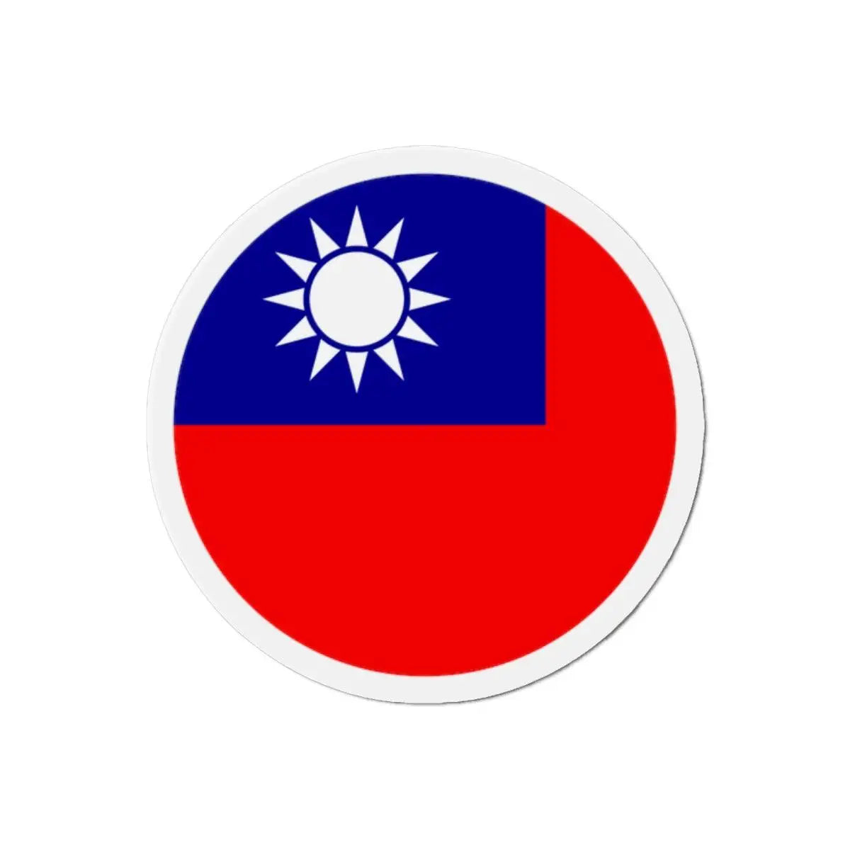 Aimant rond drapeau taïwan magnétique décoratif coloré