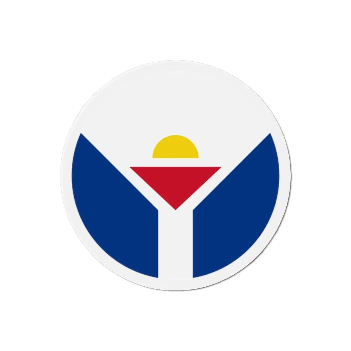 Aimant rond saint-martin drapeau forme décorative