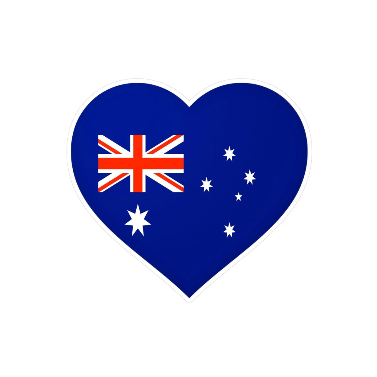 Autocollant cœur île heard-et-macdonald pvc décoratif