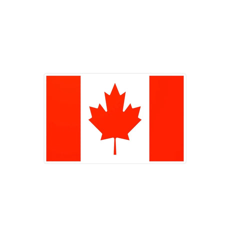 Autocollant drapeau canada rectangle pvc résistant