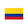 Autocollant drapeau colombie rectangle pvc résistant