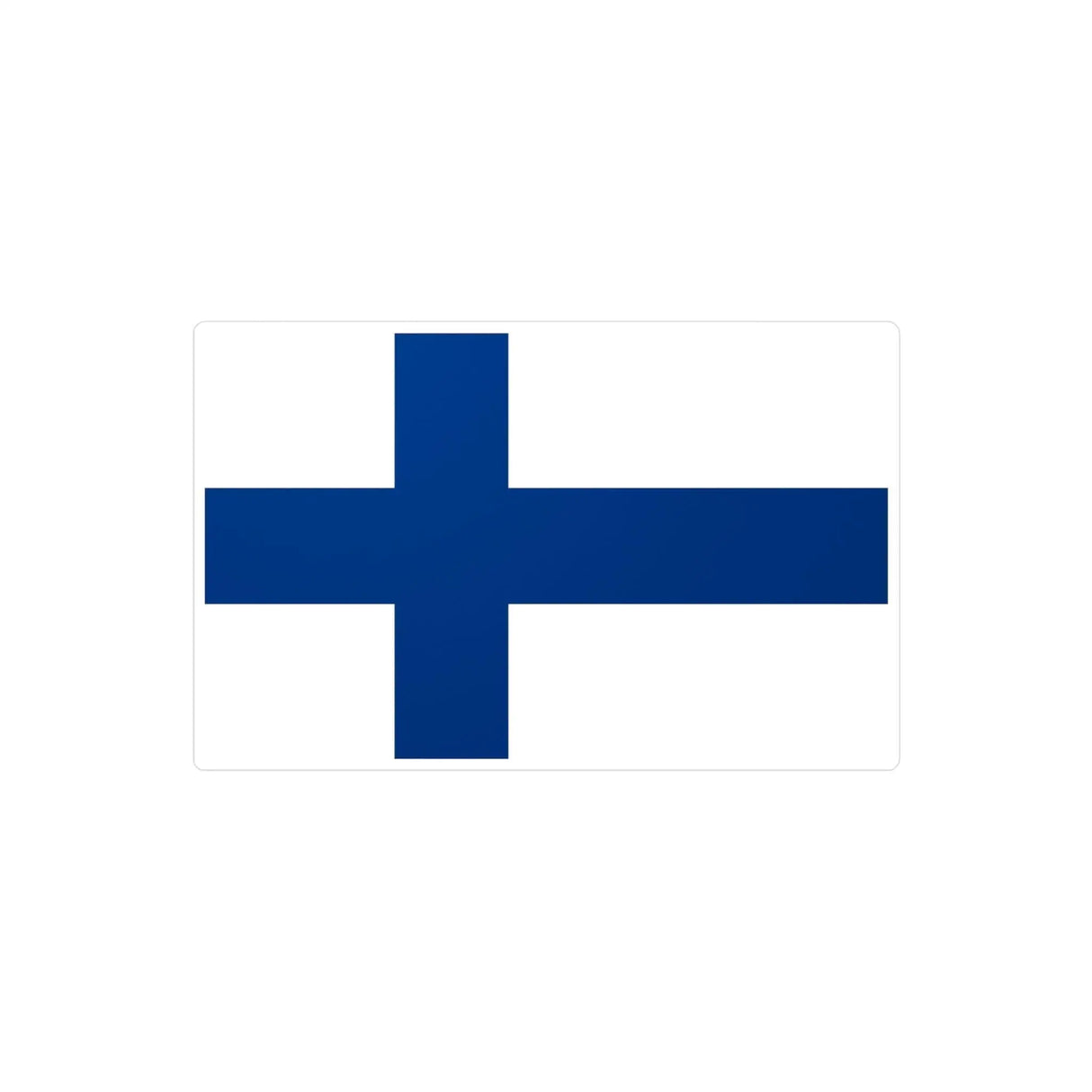 Autocollant drapeau finlande pvc rectangulaire résistant